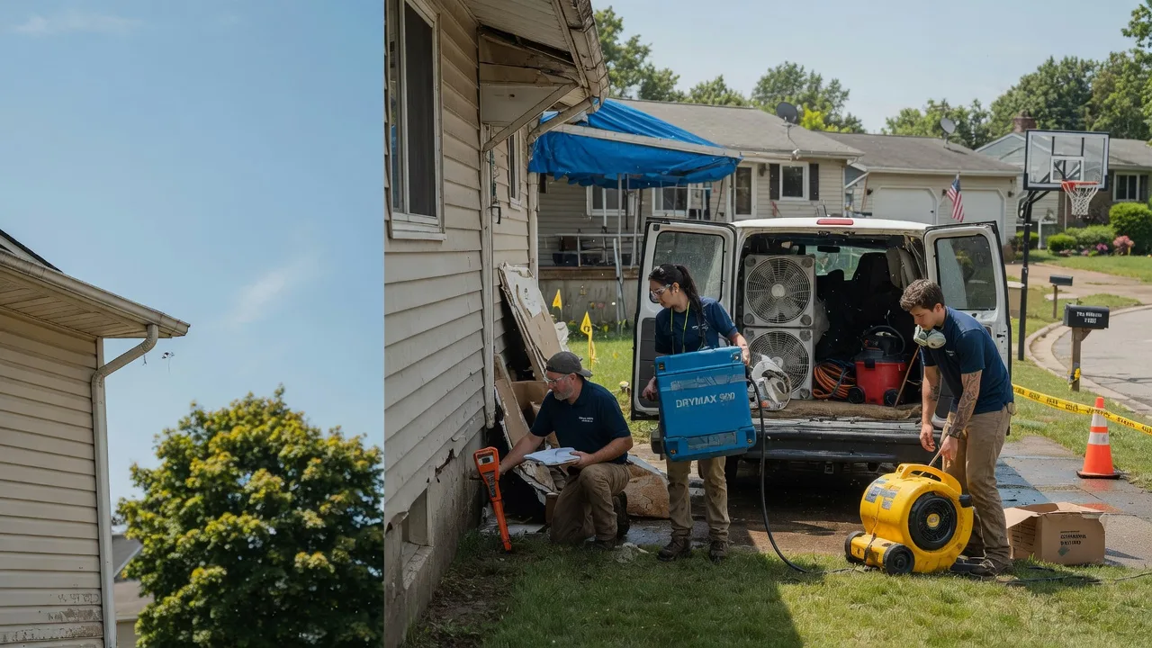 Ceiling Leak Cleanup in Luck, WI near me